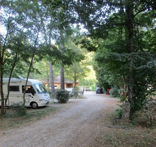 Een deel van de camping